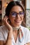 Women's Uv400 Leopard Frame Blue Light Filter Screen Glasses 23002-1 C4Leopard - 5