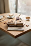 Nuvessa Porcelain Breakfast and Snack Bowl Set of 2 Presentation Bowls with Bamboo Stands and Lids - 2