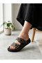 Double Buckle Stone Women's Slippers - 2