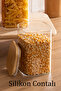 6-3 Bamboo Vacuum Lid Square Borosilicate Glass 3-Piece Jar Set Storage Container 1250ml 9.5X15Cm - 3