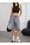 Women's Relaxed Fit Acid Wash Denim Shorts - 2