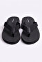 Men's Black Flip-Flops Comfortable Sole Sandals Stylish Lightweight Casual Sea Beach Slippers with Comfortable Straps - 6