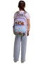Kids Five-Compartment Girls' Toca Life Printed Lilac - Turquoise Primary School Backpack - L5338 - 6