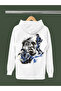 Muhammed Ali̇ Printed Cotton Long Sleeved 3-Yarn Hooded Rock Sweatshirt