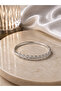 Nefalys Silver Color Leaf Motif Stone Cuff Bracelet – Elegant Women's Bracelet