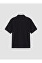 Black Relax Fit Linen Look Men's Shirt - 2