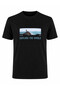 26Y595000002 Black Men's T-Shirt Explore the World Printed