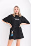 Unisex Crew Neck Printed Oversize Tshirt - 3