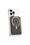Transparent Card Magnetic Card Holder Compatible with Magsafe for Iphone, Super Adhesion and Secure Grip, Compact and Sleek Design Smoked