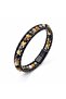 Yemen Agate Leather Cord and Steel Bracelet 6mm Men's Gift 01802 - 5