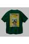 For Dog Lovers 57 Back Dog Print Green Oversize T-Shirt 100% Cotton Unisex Dog Lover Premium Design - 3