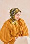 Twill Silk Scarf Stripe Mustard - 2