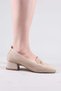 Norte Knitwear Heeled Shoes Beige - 4