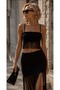 Black Tassel Detailed Mini Salsa Skirt - Show Your Style! By - 3