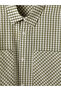 Xside Green Relax Fit Plaid Men's Shirt - 3