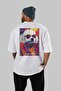 For Dog Lovers 39 White Oversize T-Shirt with Back Dog Print 100% Cotton Unisex Dog Lover Premium Design - 4