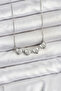 316L Steel Chain Silver Color Openable Clover Model Women's Necklace - 2