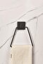 Black Triangular Towel Holder with Adhesive Square Head - 2