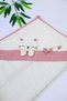 Baby Girl Pink Towel with Hat 100% Cotton Bath Towel Newborn Gift Stl7223 - 4