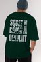 Squat Bench Deadlift Oversize Back Printed Green T-Shirt 100% Cotton Streetwear Premium Comfortable Fit - 7