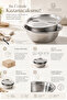3-in-1 Professional Kitchen Set - Stainless Steel Grater, Strainer, and Mixing Bowl (27 cm) 723296 - 2