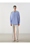 Striped Oversize Poplin Women's Shirt Tunic - 2