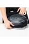 Convertible Bento Lunch Box w/ Insulated Lunch Bag – Football Black - 7