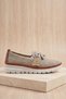 Alesta - Women's Orthopedic Sole Casual Loafer Cream Women's Shoes; Comfortable Flexible Knitted Textured Laser K - 2