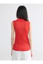 Peak New Season Red Polo Neck Women's Knitwear Undershirt - 5