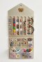 Girl's Hair Accessory Organizer Bag Wall Mounted Hairpin Crown Rubber Bandana Organizer Cream