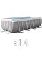4 2 m x 1.22 m Prism Frame Rectangular Pool Set, Multicolour-26790