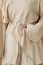 Premium Quality Tencel Fabric Suit with Flower Brooch Detail and Pants - 4