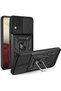 Samsung Galaxy M12 Case Ultra Protective Sliding Vega Cover with Magnetic Ring Stand