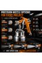 Professional Suction Feed Spray Gun 4001, 1000ml Aluminum Cup, Adjustable Spray Pattern, 1.7mm - 3