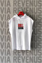 Bull Boxing Front and Back Printed Zero Sleeve Hooded 100% Cotton Sports Tshirt - 2