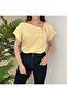 Draped Modal Fabric Blouse with Gold Brooch Detail - 2