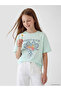 Original Oval Collar Girls' Printed T-Shirt