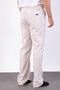 Men's Baggy Fit Linen Fabric Elastic Waist Comfortable Cut Pants - 4