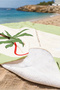 Surfboard Tropical Palm Beach Towel—Green Modern Marine Pool & Beach Quick-Dry Towel - 5