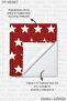 Star Pattern Red and White Beach Towel - Modern Geometric Marine Style Quick-Dry Towel Coverlet - 8