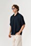 Mach Basic Short Sleeve Tencel Fabric Oversize Shirt