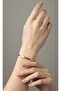 Serenor Elisia Gold Color Minimal Patterned Handcuff Bracelet – Elegant Women's Bracelet