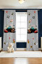 Adventure Team Patterned Children's Baby Room Background Curtain (Single Wing Pricing)