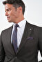 Brown Swallow Collar 6 Drop Slim Fit Full Lining Flexible Suit 1001260169 - 4