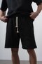 Men's Embroidery Detailed Shorts Black - 4