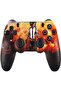 وحدة تحكم لاسلكية PL03 لجهاز PS4 بتصميم مخصص مع مقبض غير قابل للانزلاق على كلا الجانبين ومقبس صوت 3.5 ملم، وحدة تحكم PS4 مع اهتزاز مزدوج وعصا تحكم للألعاب. - 3