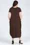 Plus Size Breathe Printed Wide Waist Short Sleeve Dress - 2