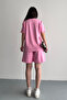 Women's Modal Fabric Shorts Relaxed Cut Daily Two-Piece Set Pink 3202 - 4