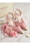 New Season New Model High-Heeled Shoes with Lace Embroidery