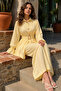 Flounced Hijab Set A9287-Çl Lemon Yellow - 2